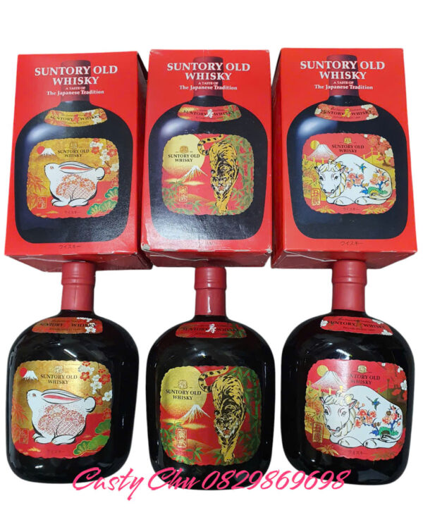 Set 3 Suntory Old Whisky phiên bản các năm Nhật Bản 700ml